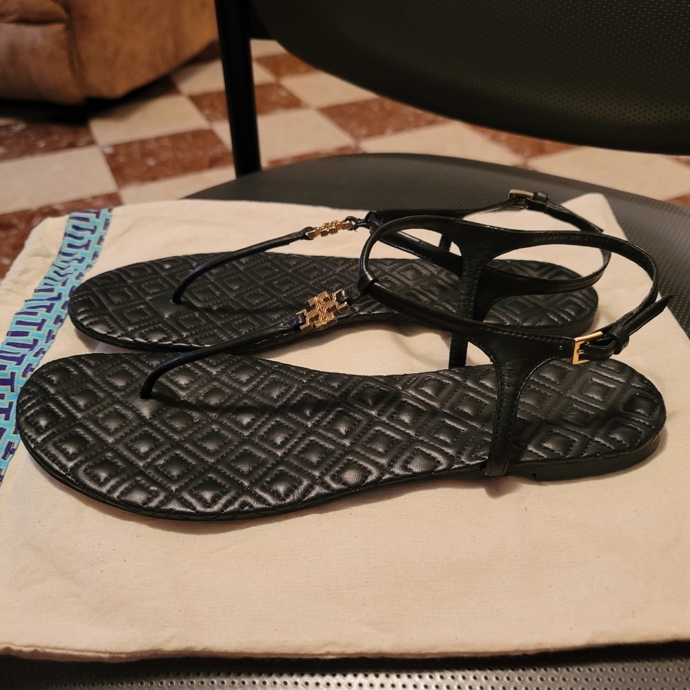 Tory Burch Marion Quilted Sandals - Picture 6 of 10